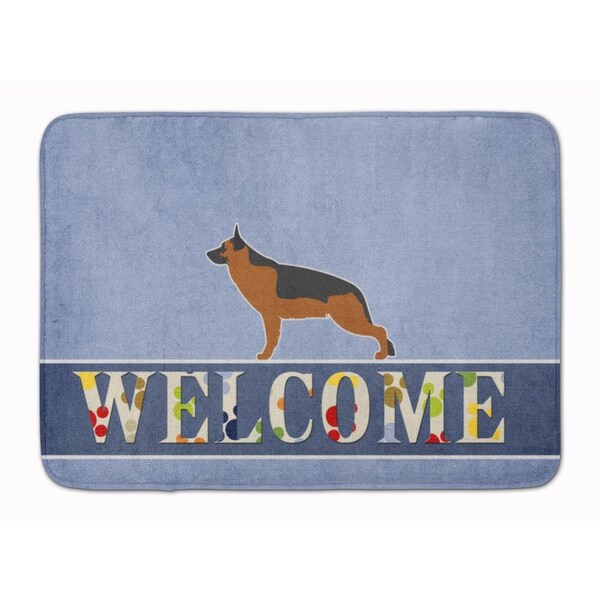 Carolines Treasures German Shepherd Welcome Machine Washable Memory Foam Mat BB5528RUG - main